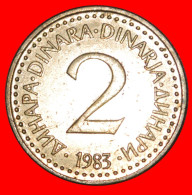 * REDUCED TYPE (1982-1986): YUGOSLAVIA  2 DINARS 1983 MINT LUSTRE! · LOW START! · NO RESERVE!!! - Yougoslavie