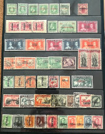 NEW ZEALAND 1910-46 COLLECTION OF OVERPRINTS MAINLY USED VALUES TO 2/-  (50) - Usados
