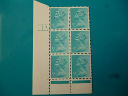 GREAT BRITAIN STAMPS 1/2p BL6 WITH PLATE NUMBER 7 - Franking Machines (EMA)