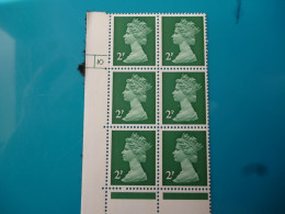 GREAT BRITAIN STAMPS 2p BL6 WITH PLATE NUMBER 10 - Maschinenstempel (EMA)