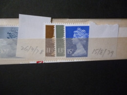 GREAT BRITAIN SG X 1978 26.4.78  10 1/2p & 15.8.79 Issues MINT DEFI ISSUE FROM GPO IN ENVELOPE - Franking Machines (EMA)