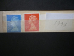 GREAT BRITAIN SG X 1993  1ST AND 2ND MINT DEFI ISSUE FROM GPO IN ENVELOPE - Maschinenstempel (EMA)