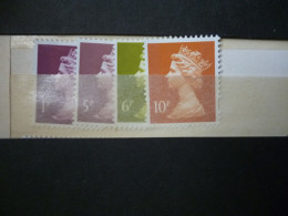 GREAT BRITAIN SG X 19?? 1,5,6,10P  ELLIPTICAL DEFI ISSUE FROM GPO IN ENVELOPE - Frankeermachines (EMA)