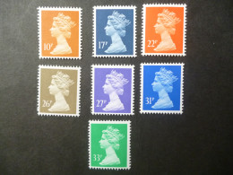 GREAT BRITAIN SG  X910/40/64/72/74/82/84 DEFINITIVES ISSUE 04.09.1990 - Máquinas Franqueo (EMA)