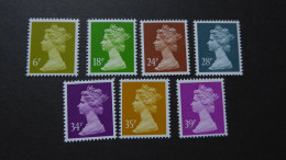 GREAT BRITAIN SG 6/18/24/28/34/35/39p Definitives SET MINT - Frankeermachines (EMA)