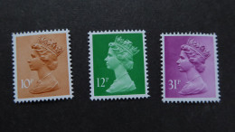 GREAT BRITAIN SG 886?+ 10, 12, 31p DEFINITIVES Mint    - Máquinas Franqueo (EMA)