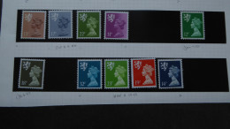 GREAT BRITAIN SG S39/77 [SCOTLAND] 10 Stamps Mint - Frankeermachines (EMA)