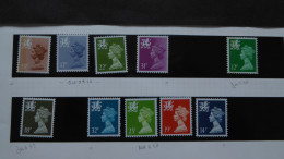 GREAT BRITAIN SG W38/66 [WALES] 10 Stamps Mint - Machines à Affranchir (EMA)