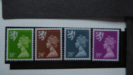 GREAT BRITAIN SG S59/80 [SCOTLAND] 4 Stamps Mint - Maschinenstempel (EMA)