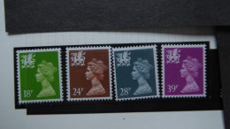 GREAT BRITAIN SG W48/69 [WALES] 4 Stamps Mint - Machines à Affranchir (EMA)