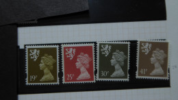 GREAT BRITAIN SG S [SCOTLAND] 4 Stamps Mint - Franking Machines (EMA)