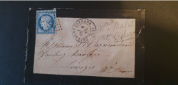 France Ceres 25c 1850 Lettre - 1849-1850 Ceres