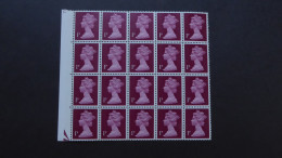 GREAT BRITAIN SG X844? 1p BL20 MARGIN     - Franking Machines (EMA)