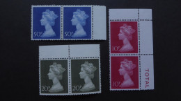 GREAT BRITAIN SG 829-31 Pair Pair    - Frankeermachines (EMA)