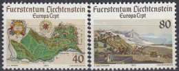 LIECHTENSTEIN 667-668,unused - 1977