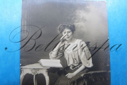 Carte Photo Studio Nitsche  Antwerpen  1908- ""Caroline JACOBS"" Aan Vriendin Céline Dael - Genealogía