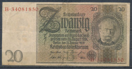 °°° GERMANY - 20 REICHSMARK 1929 SERIE B °°° - 20 Mark