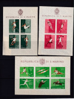 San Marino 1960 And Up 6 Souvenir Sheets Sport Olympic Games MNH 15189 - Verzamelingen & Reeksen
