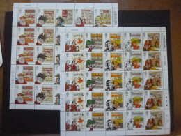 GREAT BRITAIN SG 3187+  2012 COMICS 2 FULL SHEETS 50 STAMPS - Fogli Completi