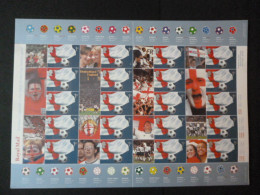 GREAT BRITAIN SG 2294 20 STAMPS SMILER SHEET WITH GUTTERS & LABELS - Fogli Completi