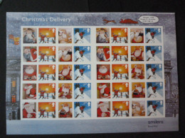 GREAT BRITAIN SG 2495-96 20 STAMPS SMILER SHEET WITH GUTTERS & LABELS - Hojas & Múltiples