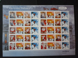 GREAT BRITAIN SG 2495-96 20 STAMPS SMILER SHEET WITH GUTTERS & LABELS - Fogli Completi