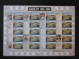 GREAT BRITAIN SG 2562 CLASSIC ITV : EMMERDALE 20 STAMPS SMILER SHEET WITH GUTTERS & LABELS - Hojas & Múltiples