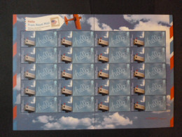 GREAT BRITAIN SG 2262 HELLO WASHINGTON 2006 WORLD PHILATELIC EXHIBITION 20 STAMPS SMILER SHEET WITH GUTTERS & LABELS - Sheets, Plate Blocks & Multiples