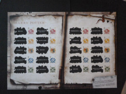 GREAT BRITAIN SG 2757 LIKE ALL 5 STAMPS HARRY POTTER 20 STAMPS SMILER SHEET WITH GUTTERS & LABELS - Volledige & Onvolledige Vellen