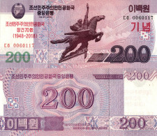 North Korea / 200 Won / 2018 / P-CS21(a) / UNC - Corea Del Nord