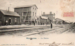 Momignies  La Station Animée Voyagé En 1903 - Momignies