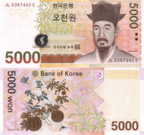 South Korea, 5000 Won, 2006, P55a UNC - Korea, South