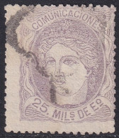 Spain 1870 Sc 165 España Ed 106a Used Spider Cancel - Gebruikt