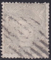 Spain 1870 Sc 165a España Ed 106b Used Rejilla Cancel - Gebruikt