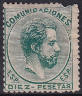 Spain 1872 Sc 189 España Ed 129 MNG(*) Faulty Damage At Top - Nuovi