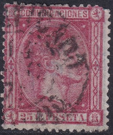 Spain 1875 Sc 216 España Ed 166a Used Date Cancel - Usados