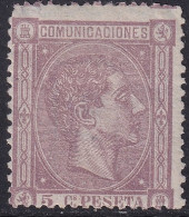 Spain 1875 Sc 213 España Ed 163 MH* Partial Gum Small Corner Thin - Nuovi