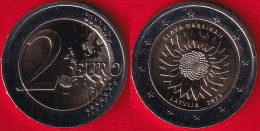 Latvia 2 Euro 2023 "Ukraine Sunflower" BiMetallic UNC - Latvia