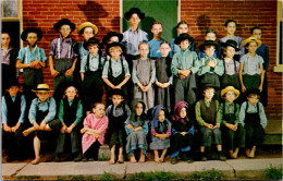 Pennsylvania Lancaster Greetings From The Dutch Country Amish Children At School - Lancaster