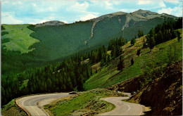 Yellowstone National Park Road On Northern Slope Of Mount Washington - USA National Parks