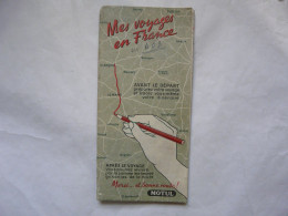 VIEUX PAPIERS - CARTE ROUTIERE : NOS VOYAGES EN FRANCE - MOTUL - Cartes Routières