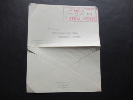 Australien 1958 Auslandsbrief Der National Bank Of Australia Mit Freistempel Perth WA Postage Paid Australia T 28 - Lettres & Documents