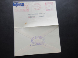 Australien 1959 Auslandsbrief Nach Amsterdam Mit Freistempel AFS ANZ Savings Bank Sydney NSW Postage Pad - Storia Postale