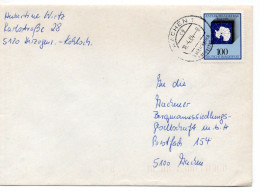 67187 - Bund - 1984 - 100Pfg Antarktisvertrag EF A Bf Herzogenrath -> AACHEN - NACHTRAEGLICH ENTWERTET - Lettres & Documents