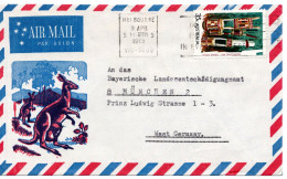67189 - Australien - 1973 - 35c Aborigine-Kunst EF A LpBf MELBOURNE - ... -> Westdeutschland - Lettres & Documents