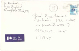 LETTERA PER ITALIA - Storia Postale