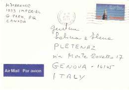 LETTERA PER ITALIA - Storia Postale