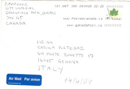 LETTERA PER ITALIA - Storia Postale