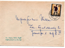 67204 - Berlin - 1958 - 20Pfg Tag Der Briefmarke / Postillon EF A OrtsBf BERLIN - Lettres & Documents