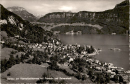 Gersau Am Vierwaldstättersee Mit Fronalp- Und Kaiserstock (4408) * 26. 6. 1959 - Gersau